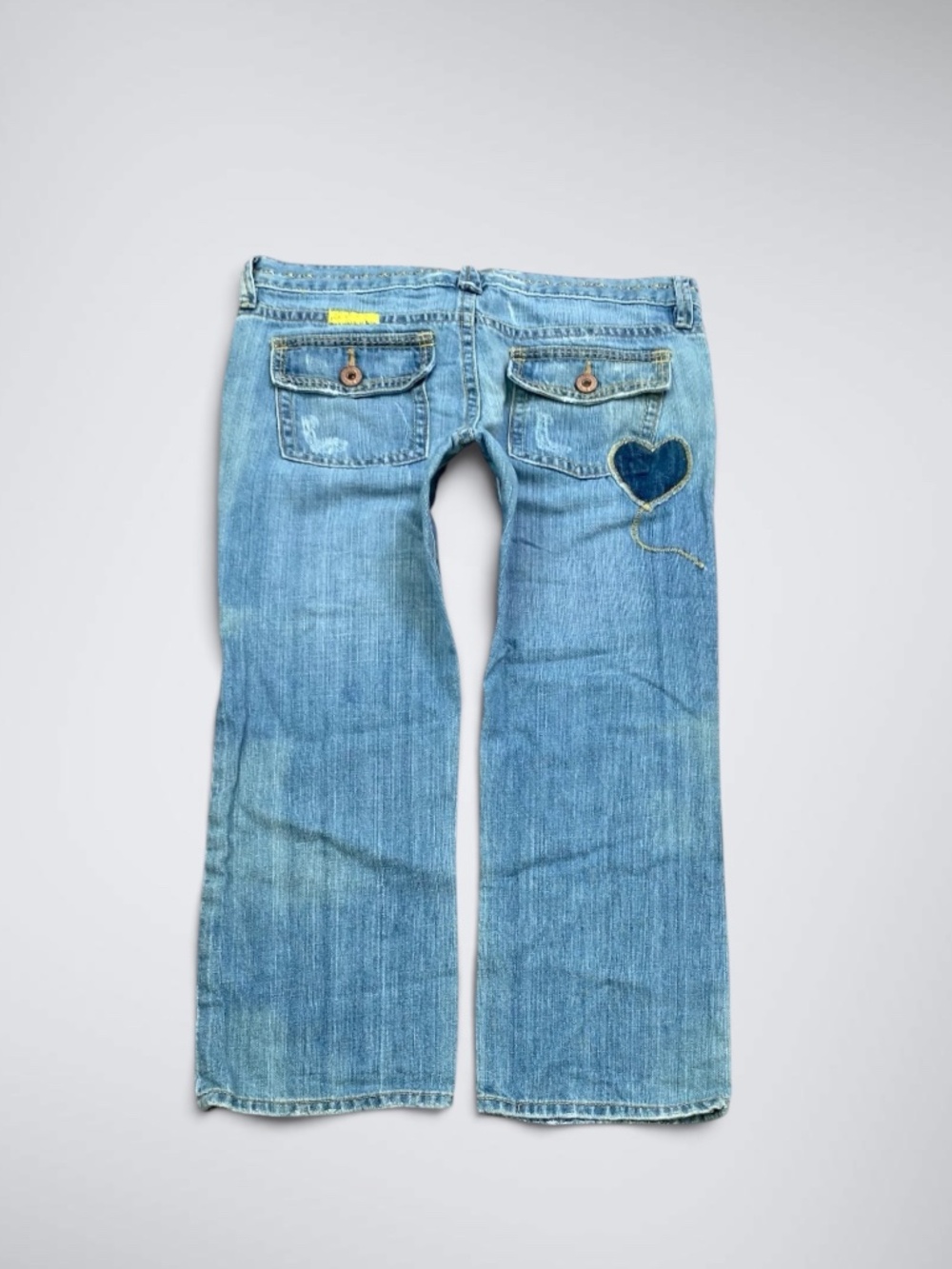 VTG Old Navy Low Rise Capri Jeans | Patchwork Heart